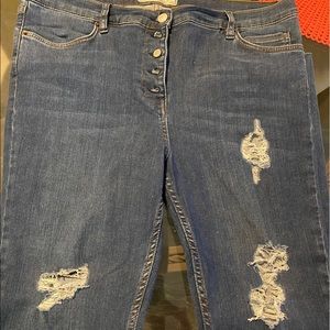 Free People Distressed Jeans